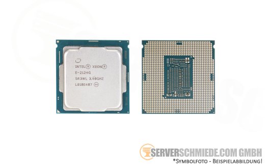 Intel Xeon E-2124G SR3WL 4C Server Prozessor 4x 3,40 GHz 8MB Cache 1151 CPU