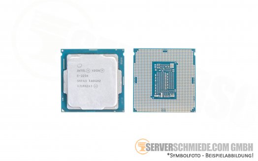 Intel Xeon E-2234 SRFAX 4C/8T Server Prozessor 4x 3,60 GHz 8MB Cache 1151 CPU