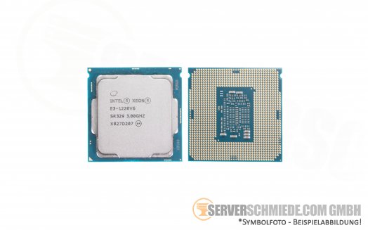 Intel Xeon E3-1220V6 SR329 4C Server Prozessor 4x 3,00 GHz 8MB Cache 1151 CPU