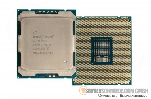 Intel Xeon E5-2603V4 SR2P0 6C Server Prozessor 6x 1,70 GHz 15MB Cache 2011-3 CPU