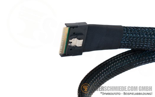 Inter-Tech 70cm SAS 24G NVMe Kabel cable 1x SFF-8654 8i gerade to 1x SFF-8654 8i gerade