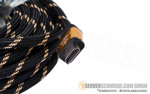 Jamega 10m 2x HDMI 2.0 4K UHD Kabel Premium Plug Gold