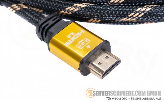 Jamega 5m 2x HDMI 2.0 4K UHD Kabel Premium Plug