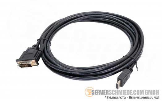 Jamega 5m HDMI to DVI-D FullHD 1920x1080p Adapter Kabel cable Video 24k vergoldet
