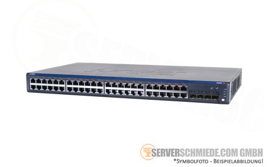Juniper EX2200-48p-4g PoE 48-Port 10/100/1000 1GbE RJ-45 copper Gigabit Ethernet Netzwerk Network Switch managed Layer 3 Power over Ethernet