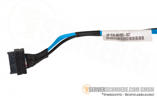 Kabel 65cm 1x SATA gerade 1x SATA gerade mit Stromanschluß HP DL360 G6 G7 484355-007