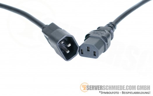 Kaltgerätekabel IEC connector ca. 1,40m-2,00m C13 - C14 IEC60320 Verlängerung 10A