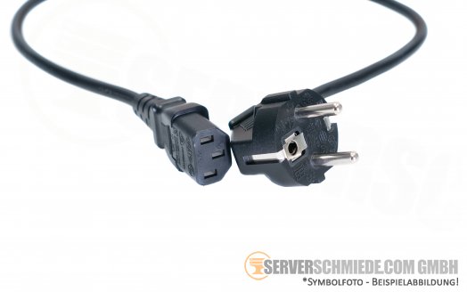 Kaltgerätekabel IEC connector ca. 1,40m C13 - Schuko 10A