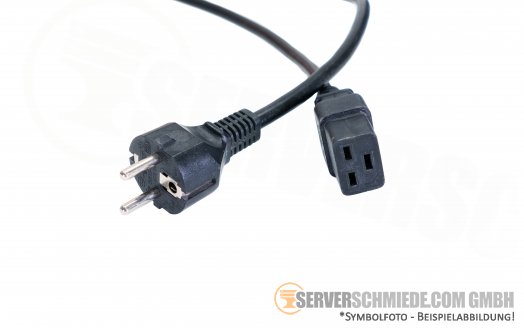 Kaltgerätekabel IEC connector ca. 1,80m C19 - Schuko 16A