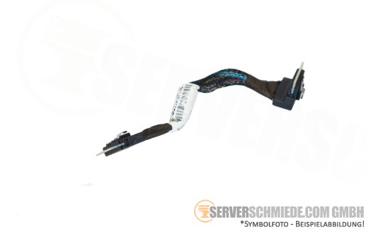 Lenovo 10cm RAID SAS Kabel cable 1x SFF-8654 gerade to 1x SFF-8654 winkel SD530 00MW573