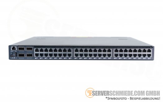 Lenovo 19" RackSwitch G8264T 48x 10GbE RJ-45 Kupfer copper 4x QSFP+ 40GbE front-to-rear airflow Layer 3