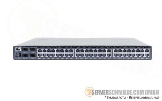 Lenovo 19" RackSwitch G8264T 48x 10GbE RJ-45 Kupfer copper 4x QSFP+ 40GbE rear-to-front airflow Layer 3