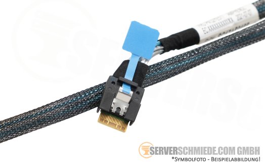 Lenovo 69 / 86cm SAS Kabel cable 2x SFF-8654 4i gerade to 2x SFF-8643 gerade SR645 V3 02YE577