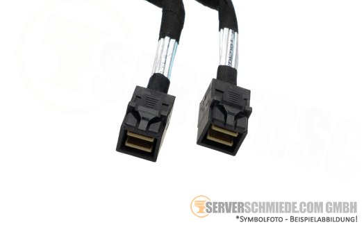 Lenovo 69 / 86cm SAS Kabel cable 2x SFF-8654 4i gerade to 2x SFF-8643 gerade SR645 V3 02YE577