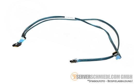 Lenovo 71 / 85cm SAS Kabel cable 1x SFF-8654 8i gerade to 2x SFF-8654 4i gerade SR645 02YE375