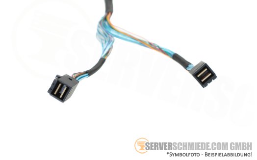 Lenovo 80cm SAS Kabel cable 1x SFF-8654 8i gerade to 2x SFF-8643 gerade SR650 03HA276