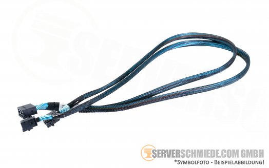 Lenovo 80cm SAS Splitter Kabel 1x dual SFF-8643 gerade 2x SFF-8643 gerade 00FK840
