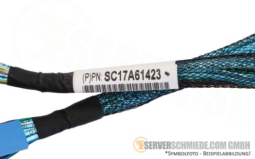 Lenovo 90cm NVMe Kabel cable SFF-8654 gerade to 2x SFF-8643 (double) gerade SR650 V2 02YH122