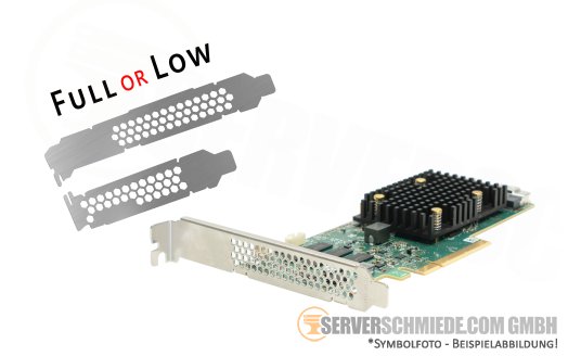 Lenovo 940-16i Broadcom 9560-16i 8GB 12G SAS NVMe Tri-Mode 2x SFF-8654 Raid Storage Controller 0, 1, 10, 5, 50, 6, 60 01PE818