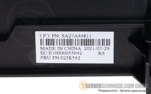 Lenovo Airflow Air baffle shroud duct SR645 SR630 V2 SR630 V3 02JK542
