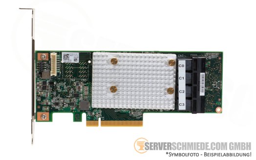 Lenovo Broadcom 9350-16i 4GB 12G SAS 4x SFF-8643 PCIe 3.0 x8 RAID Controller 0, 1, 5, 6, 10, 50, 60 03GX085