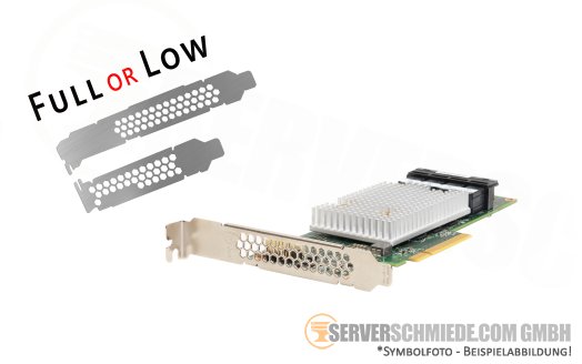 Lenovo Broadcom 9350-16i 4GB 12G SAS 4x SFF-8643 PCIe 3.0 x8 RAID Controller 0, 1, 5, 6, 10, 50, 60 03GX085