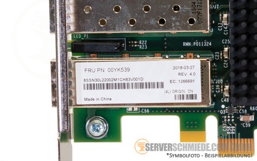 Lenovo Broadcom Emulex 2x 32Gb FC LPe32002-M2 PCIe x8 FibreChannel Controller HBA  7ZT7A00519 00YK539
