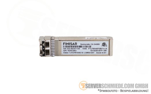 Lenovo Finisar 10Gb SFP+ LC duplex GBIC Optical Transceiver 850nm 100m FTLF8546P3BCV-LS 01KP582
