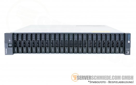 Lenovo FlashStorage DE4000F 10GbE iSCSI 8/16/32Gb FC* 24x 2,5" SFF 2x Controller shared Storage