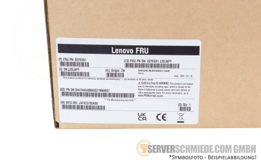 Lenovo High Performance Heatsink CPU Kühler 240W to 270W SR650 V2 02YE602 +NEW+