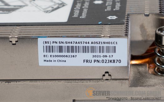 Lenovo High Performance Heatsink CPU Kühler 1U T-Type max. 280W SR645 02JK870