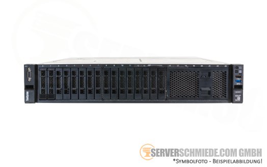 Lenovo IBM ThinkSystem SR650 19" 2U 16x 2,5" SFF 2x Intel XEON Scalable LGA3647 Server SAS Raid 2x PSU -vmware 8, Windows Server 2022-