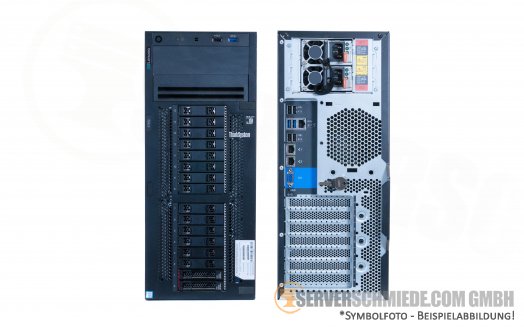 Lenovo IBM ThinkSystem ST550 Tower Server 16x 2,5" SFF 2x Intel XEON Scalable LGA3647 DDR4 ECC PSU Raid - Windows Server 2022 vmware 8