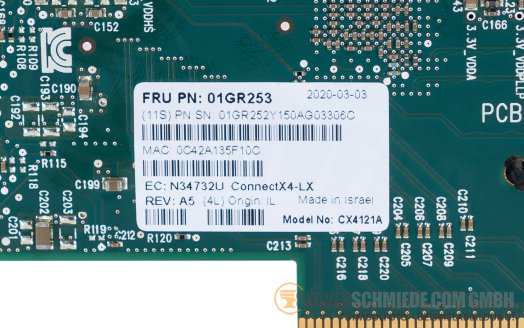 Lenovo Mellanox ConnectX-4 LX 2x 1/10/25Gb SFP28 PCIe 3.0 x8 Ethernet Netzwerk RDMA RoCE nvidia MCX4121A-ACAT 01GR250