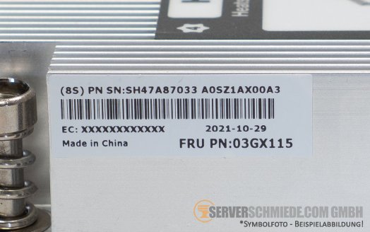 Lenovo Standard Performance Heatsink CPU Kühler 1U Entry max. 200W SR645 SR665 03GX115