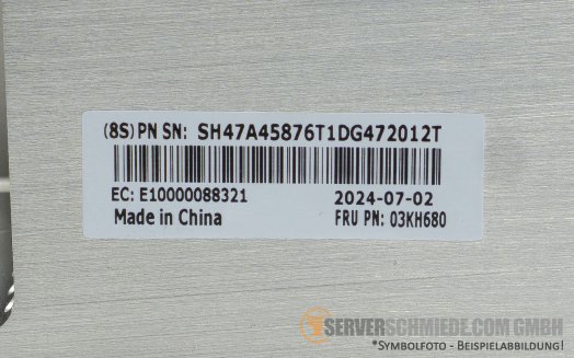 Lenovo Standard Performance Heatsink CPU Kühler 2U SR650 V3 03KH890