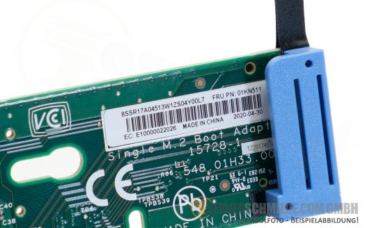 Lenovo ThinkSystem 1x M.2 SATA SSD Single Boot Adapter 2242/2260/2280 SR650 01KN511 7Y37A01092