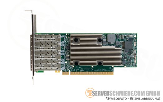 Lenovo ThinkSystem Broadcom P425G BCM957504-P425G 4x 10/25Gb SFP28 Network PCIe 4.0 x16 Controller vmware 8 Server 2022 proxmox +NEW+