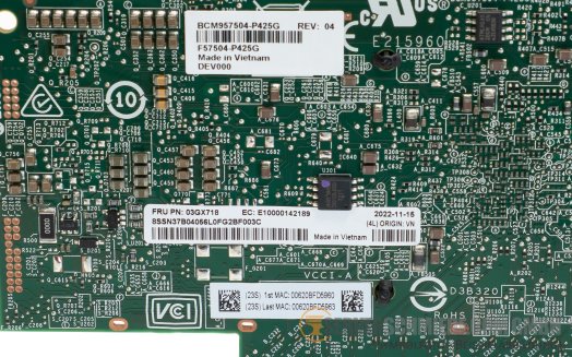 Lenovo ThinkSystem Broadcom P425G BCM957504-P425G 4x 10/25Gb SFP28 Network PCIe 4.0 x16 Controller vmware 8 Server 2022 proxmox +NEW+