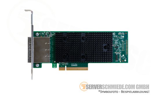 LSI Broadcom SAS9400-16e 9400-16e PCIe x8 4x SFF-8644 12G SAS3 NVMe Tri-Mode HBA for HDD SSD JBOD Controller (ZFS, Ceph)