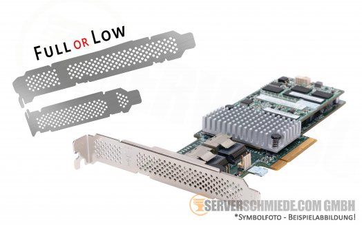 LSI SAS 9270CV-8i 1Gb Cache PCIe x8 SAS S-ATA Raid Controller + Cache Vault Module FP or LP Blende Raid 0, 1, 10, 5, 50, 6, 60