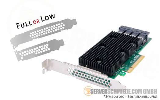 LSI SAS 9400-16i PCIe x8 4x SFF-8643 12G SAS3 NVMe HBA HDD SSD NVMe JBOD Tri-Mode Controller (ZFS, Ceph, MS Storage Spaces)
