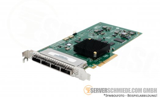 LSI SAS9200-16e 9200-16e PCIe x8 4x SFF-8088 6G SAS S-ATA HBA for HDD SSD JBOD Controller (ZFS, Ceph, MS Storage Spaces)