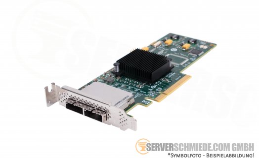 LSI SAS9200-8e 9200-8e PCIe x8 2x SFF-8088 6G SAS S-ATA HBA for HDD SSD JBOD Controller (ZFS, Ceph, MS Storage Spaces)