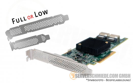 LSI SAS9207-8i 9200-8i PCIe x8 3.0 2x SFF-8087 6G SAS SATA HBA JBOD Controller (ZFS, Ceph, MS Storage Spaces)