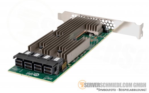 LSI Broadcom SAS9305-16i 9305-16i 9300-16i PCIe x8 4x SFF-8643 12G SAS3 S-ATA HBA for HDD SSD IT-Mode Storage Controller (ZFS, Ceph, MS Storage Spaces)