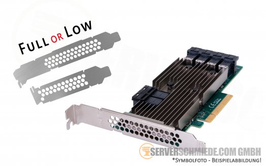 LSI SAS9305-24i 9305-24i PCIe x8 6x SFF-8643 12G SAS3 S-ATA HBA for HDD SSD Storage Controller (ZFS, Ceph, MS Storage Spaces)