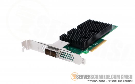 LSI Broadcom SAS9400-8e 9400-8e PCIe x8 2x SFF-8644 12G SAS3 NVMe Tri-Mode HBA for HDD SSD JBOD Controller (ZFS, Ceph)
