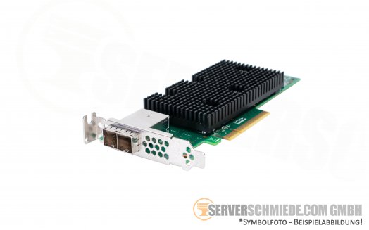 LSI Broadcom SAS9400-8e 9400-8e PCIe x8 2x SFF-8644 12G SAS3 NVMe Tri-Mode HBA for HDD SSD JBOD Controller (ZFS, Ceph)