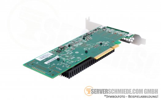 LSI Broadcom SAS9400-8e 9400-8e PCIe x8 2x SFF-8644 12G SAS3 NVMe Tri-Mode HBA for HDD SSD JBOD Controller (ZFS, Ceph)